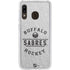 NHL Buffalo Sabres Black Text Galaxy A20 Clear Case