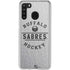 NHL Buffalo Sabres Black Text Galaxy A21 Clear Case