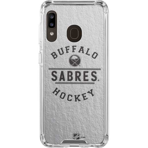 NHL Buffalo Sabres Black Text Galaxy A30 Clear Case
