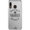 NHL Buffalo Sabres Black Text Galaxy A30 Clear Case