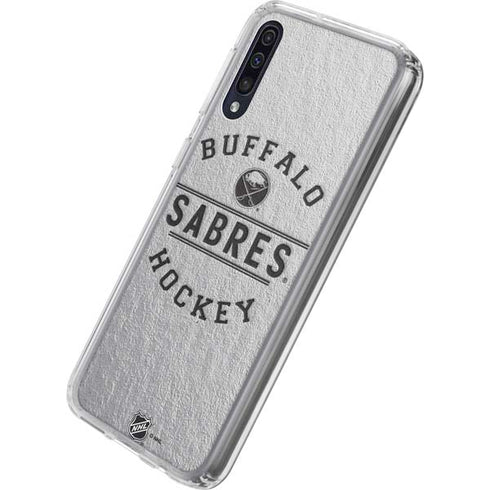 NHL Buffalo Sabres Black Text Galaxy A50 Clear Case