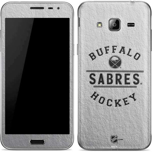 NHL Buffalo Sabres Black Text Galaxy J3 Skin
