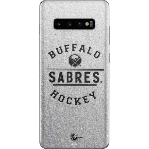 NHL Buffalo Sabres Black Text Galaxy S10 Plus Skin