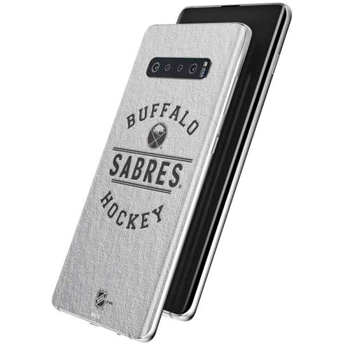 NHL Buffalo Sabres Black Text Galaxy S10 Plus Skin