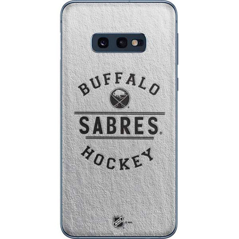 NHL Buffalo Sabres Black Text Galaxy S10e Skin