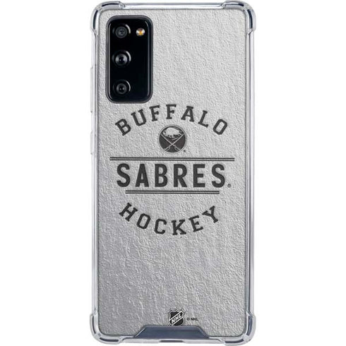 NHL Buffalo Sabres Black Text Galaxy S20 FE Clear Case