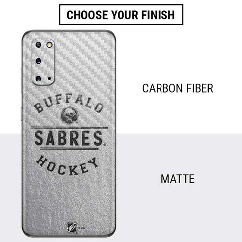NHL Buffalo Sabres Black Text Galaxy S20 Skin