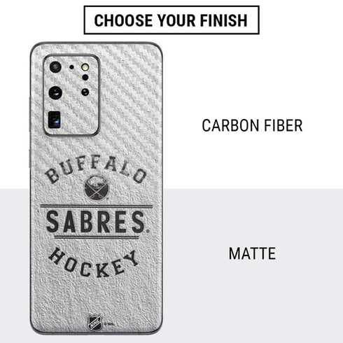 NHL Buffalo Sabres Black Text Galaxy S20 Ultra 5G Skin