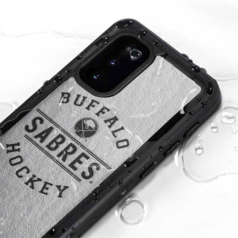 NHL Buffalo Sabres Black Text Galaxy S20 Waterproof Case