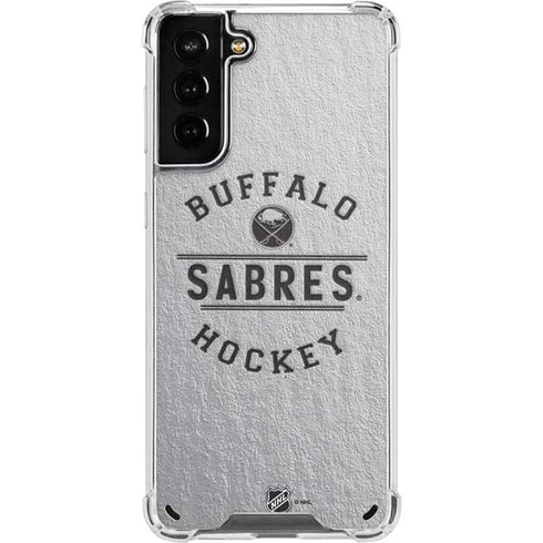 NHL Buffalo Sabres Black Text Galaxy S21 Plus 5G Clear Case