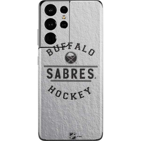 NHL Buffalo Sabres Black Text Galaxy S21 Ultra 5G Skin