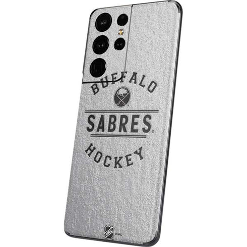 NHL Buffalo Sabres Black Text Galaxy S21 Ultra 5G Skin