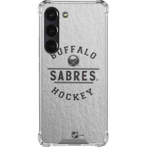 NHL Buffalo Sabres Black Text Galaxy S23 Clear Case