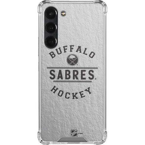 NHL Buffalo Sabres Black Text Galaxy S23 Plus Clear Case