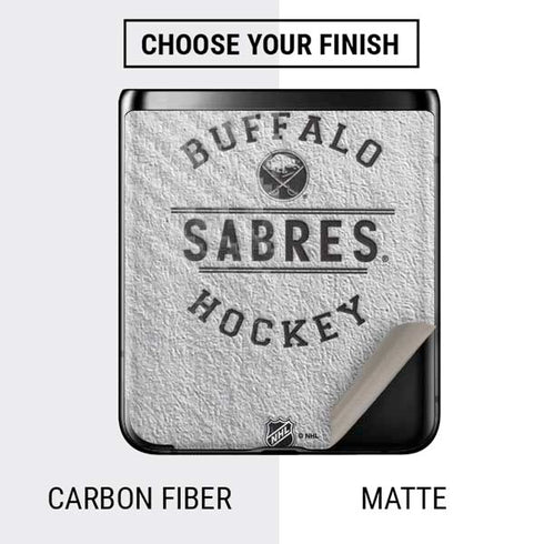 NHL Buffalo Sabres Black Text Galaxy Z Flip Skin