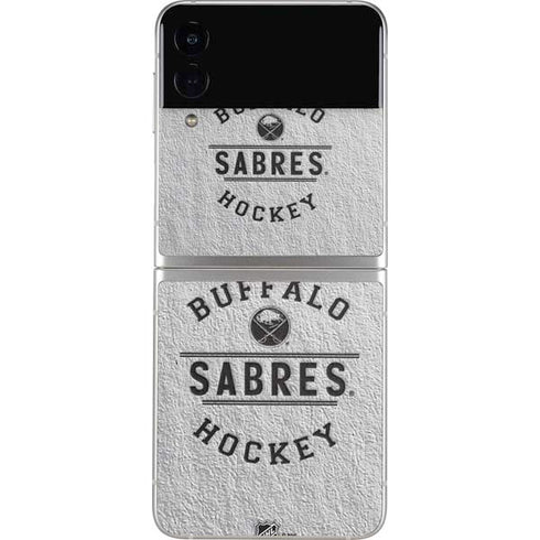 NHL Buffalo Sabres Black Text Galaxy Z Flip3 5G Skin