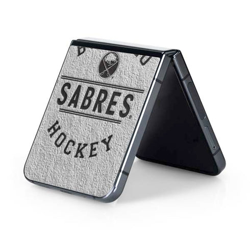 NHL Buffalo Sabres Black Text Galaxy Z Flip5 5G Skin