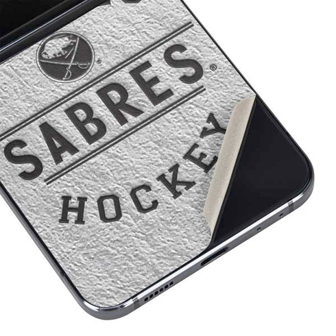 NHL Buffalo Sabres Black Text Galaxy Z Flip5 5G Skin