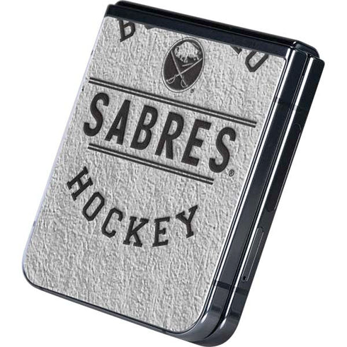 NHL Buffalo Sabres Black Text Galaxy Z Flip5 5G Skin