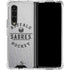 NHL Buffalo Sabres Black Text Galaxy Z Fold4 5G Clear Case