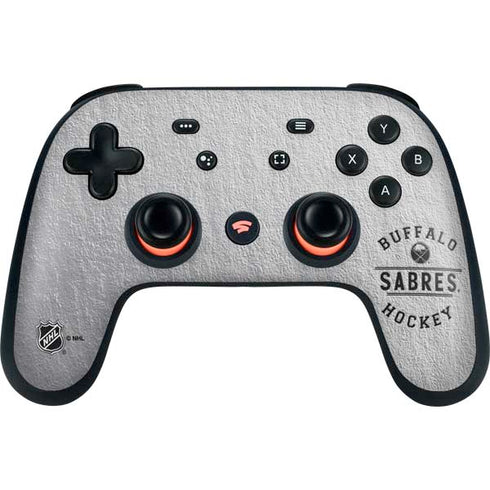 NHL Buffalo Sabres Black Text Google Stadia Controller Skin