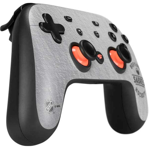 NHL Buffalo Sabres Black Text Google Stadia Controller Skin