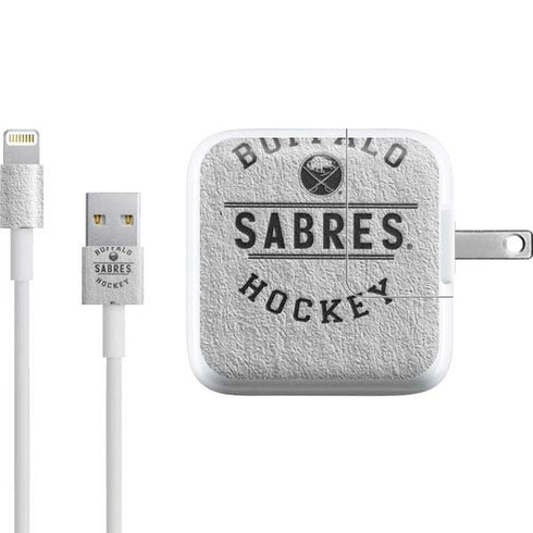 NHL Buffalo Sabres Black Text iPad Charger (10W USB) Skin