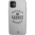 NHL Buffalo Sabres Black Text iPhone 11 Clear Case