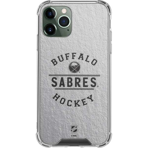 NHL Buffalo Sabres Black Text iPhone 11 Pro Max Clear Case