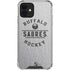 NHL Buffalo Sabres Black Text iPhone 12 Mini Clear Case