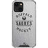 NHL Buffalo Sabres Black Text iPhone 13 Mini Clear Case