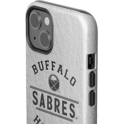 NHL Buffalo Sabres Black Text iPhone 15 Plus Impact Case