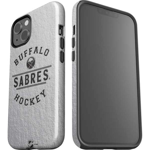 NHL Buffalo Sabres Black Text iPhone 15 Plus Impact Case