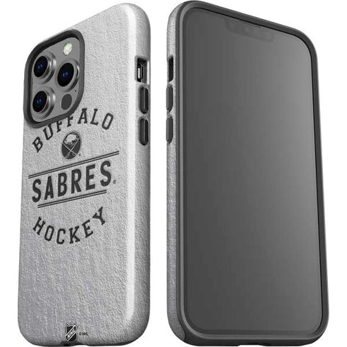 NHL Buffalo Sabres Black Text iPhone 15 Pro Impact Case