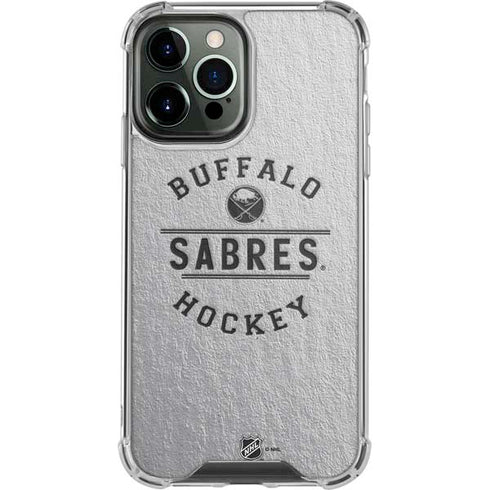 NHL Buffalo Sabres Black Text iPhone 15 Pro Max Clear Case