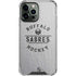 NHL Buffalo Sabres Black Text iPhone 15 Pro Max Clear Case