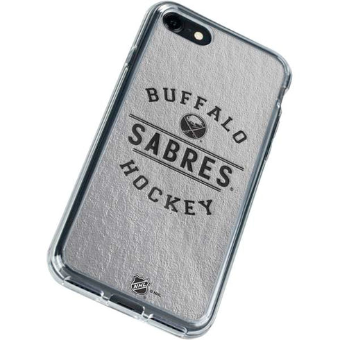 NHL Buffalo Sabres Black Text iPhone SE (2nd & 3rd Gen) Clear Case