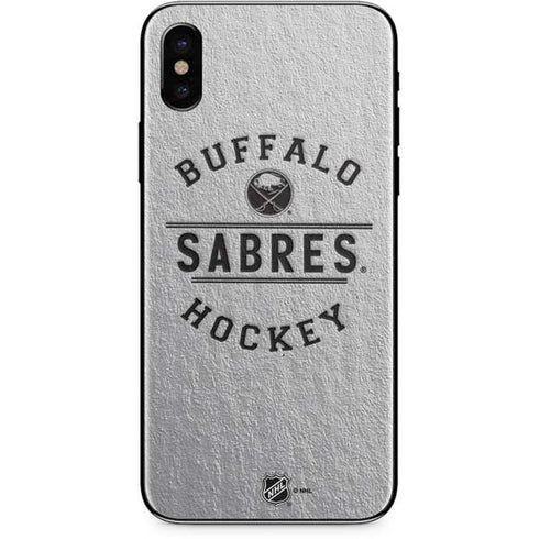 NHL Buffalo Sabres Black Text iPhone X Skin