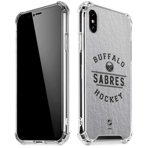 NHL Buffalo Sabres Black Text iPhone XS Max Clear Case