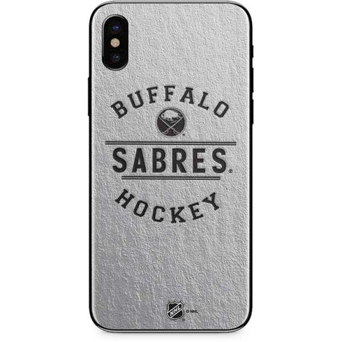 NHL Buffalo Sabres Black Text iPhone XS Skin