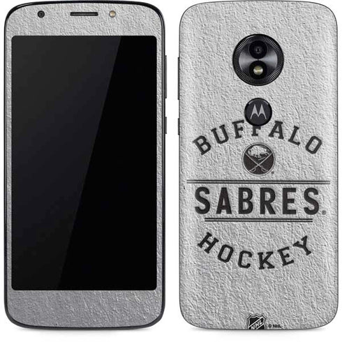 NHL Buffalo Sabres Black Text Moto E5 Play Skin