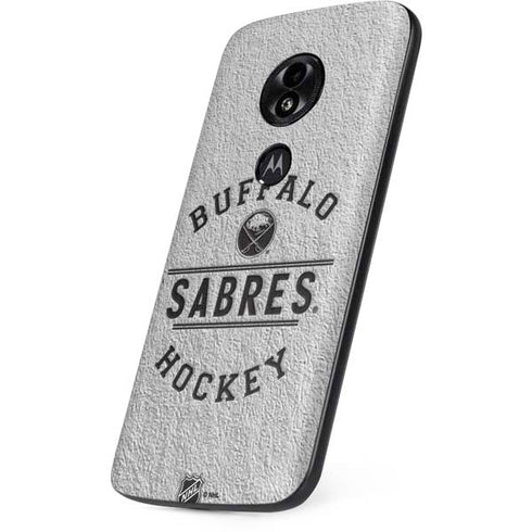 NHL Buffalo Sabres Black Text Moto E5 Play Skin