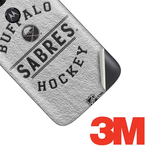 NHL Buffalo Sabres Black Text Moto E5 Play Skin