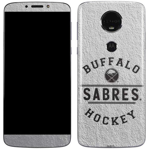 NHL Buffalo Sabres Black Text Moto E5 Plus Skin