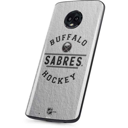 NHL Buffalo Sabres Black Text Moto G6 Skin