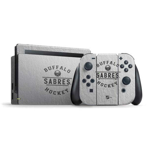 NHL Buffalo Sabres Black Text Nintendo Switch Bundle Skin
