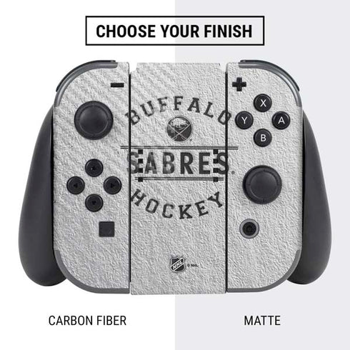 NHL Buffalo Sabres Black Text Nintendo Switch Bundle Skin