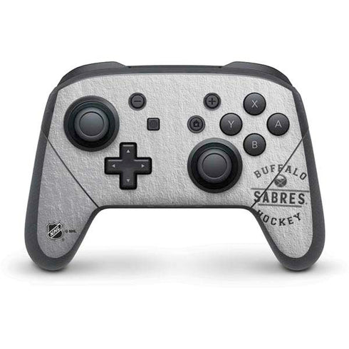 NHL Buffalo Sabres Black Text Nintendo Switch Pro Controller Skin