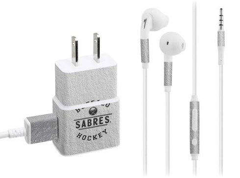 NHL Buffalo Sabres Black Text Phone Charger Skin