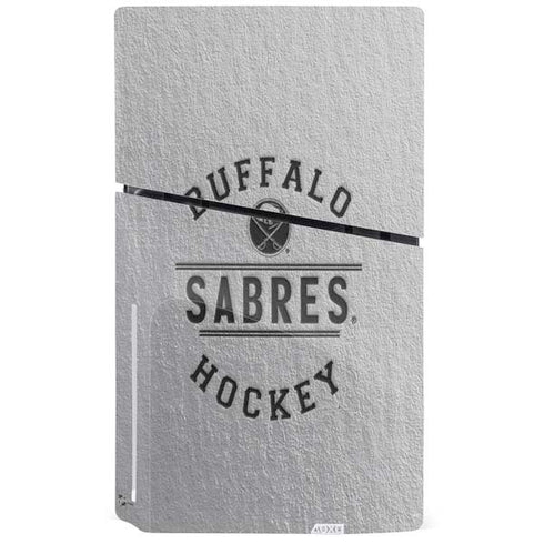 NHL Buffalo Sabres Black Text PS5 Slim Disk Console Skin